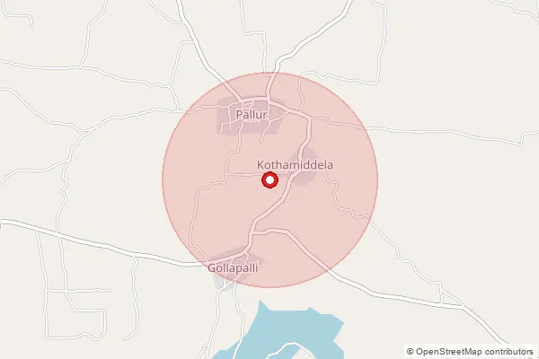 Map showing approximate area covered by Pincode 515765 — Marrimakulapalli B.O, Anantapur
