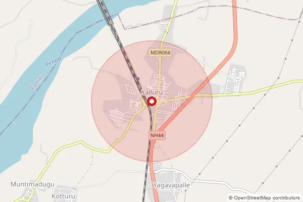 Map showing approximate area covered by Pincode 515774 — Kesavapuram B.O, Anantapur