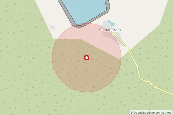 Map showing approximate area covered by Pincode 518112 — Pinnapuram Bo, Nandyal