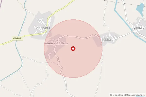 Map showing approximate area covered by Pincode 521403 — Gampalagudem S.O, Ntr