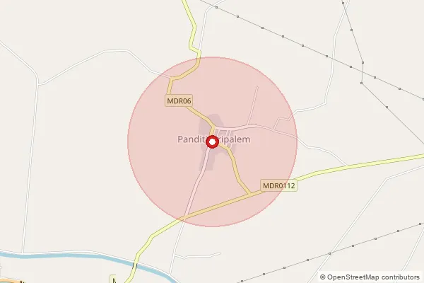 Map showing approximate area covered by Pincode 522413 — Konanki B.O, Palnadu