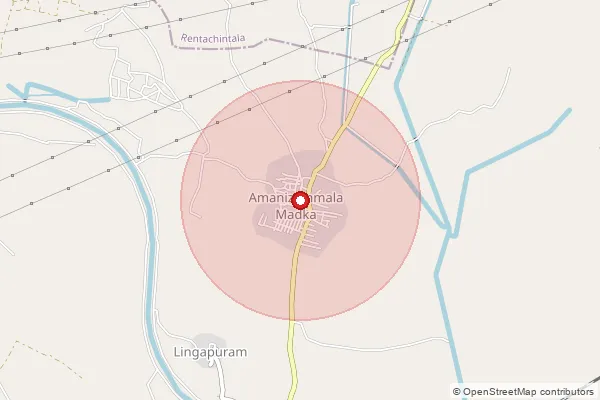 Map showing approximate area covered by Pincode 522426 — Gannavaram B.O, Palnadu