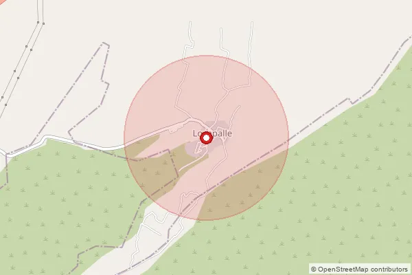 Map showing approximate area covered by Pincode 522613 — Kandlagunta B.O, Palnadu