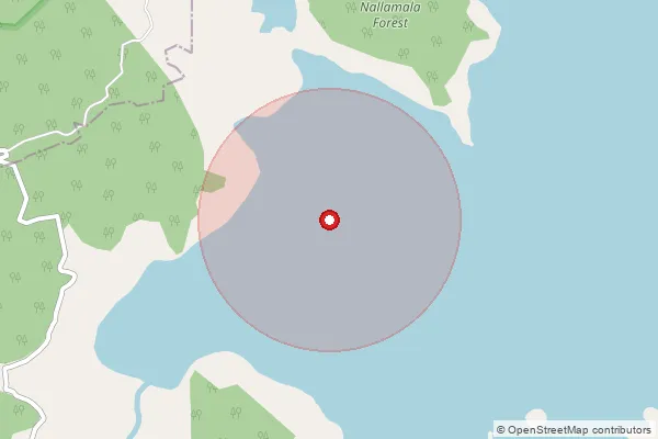Map showing approximate area covered by Pincode 522647 — Andugula Kothapalem B.O, Palnadu