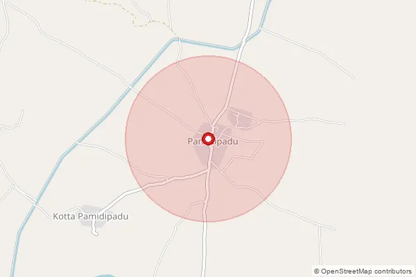 Map showing approximate area covered by Pincode 522660 — Mupparajuvaripalem B.O, Palnadu