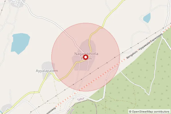 Map showing approximate area covered by Pincode 523264 — Modepalli B.O, Bapatla