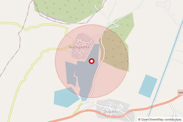 Map showing approximate area covered by Pincode 523330 — Vadampalli B.O, Prakasam