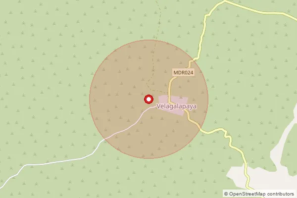 Map showing approximate area covered by Pincode 523333 — Chinnacumbum B.O, Prakasam