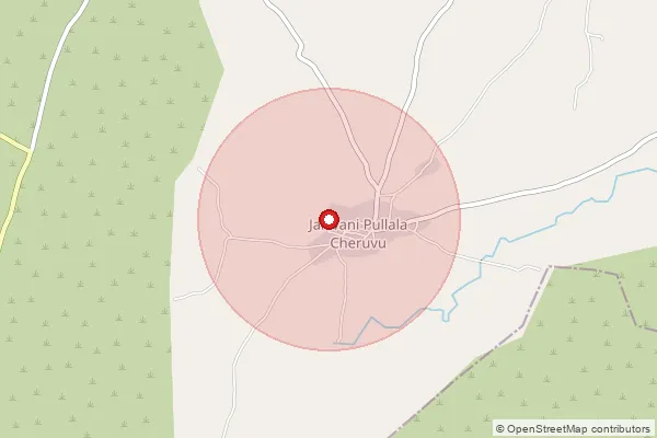 Map showing approximate area covered by Pincode 523368 — Kalavapalle B.O, Prakasam