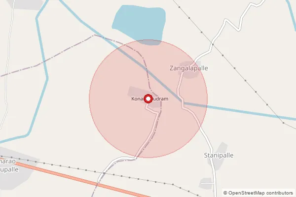 Map showing approximate area covered by Pincode 524307 — Mahimalur B.O, Spsr Nellore