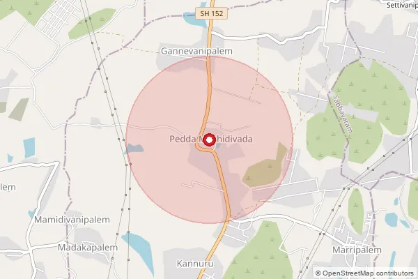 Map showing approximate area covered by Pincode 531019 — Jawaharlalnehru Pharmacity S.O, Anakapalli