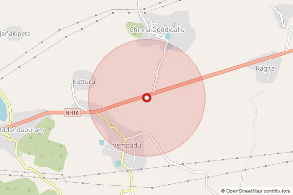 Map showing approximate area covered by Pincode 531081 — D L Puram B.O, Visakhapatanam