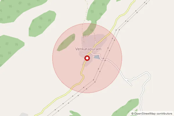 Map showing approximate area covered by Pincode 531085 — Lingapuram B.O, Visakhapatanam