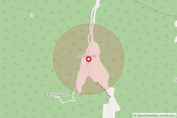 Map showing approximate area covered by Pincode 531087 — Chintalapudi B.O, Visakhapatanam