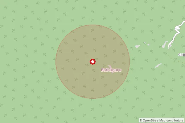 Map showing approximate area covered by Pincode 531133 — R V Nagar B.O, Alluri Sitharama Raju