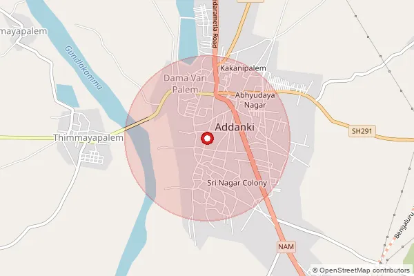 Map showing approximate area covered by Pincode 533238 — Ravulapalem S.O, Konaseema