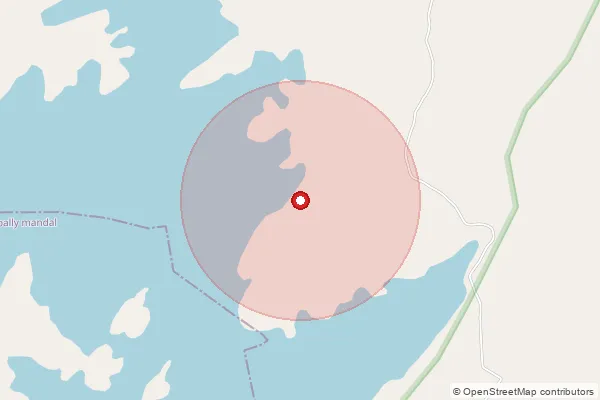 Map showing approximate area covered by Pincode 533347 — Lakkavaram Bo, Alluri Sitharama Raju
