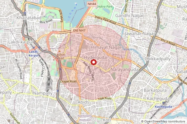 Map showing approximate area covered by Pincode 534267 — A.Vemavaram B.O, West Godavari