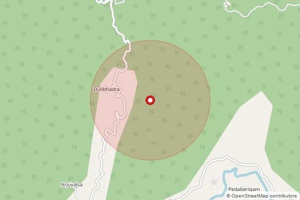 Map showing approximate area covered by Pincode 535593 — Ganjaipadar(Ganjaibhadra), Parvathipuram Manyam