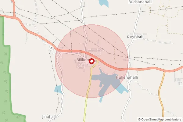 Map showing approximate area covered by Pincode 571103 — Bilikere S.O, Mysuru