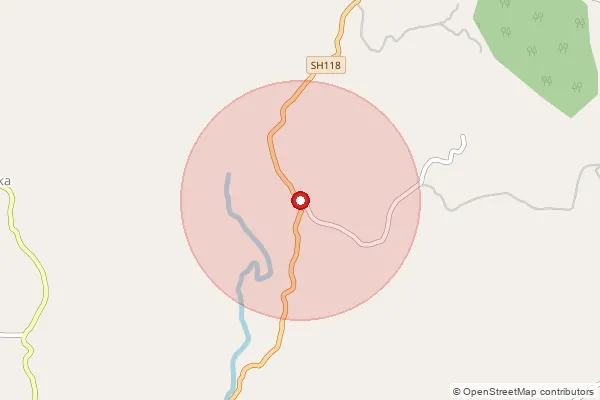 Map showing approximate area covered by Pincode 574217 — Gerukatte B.O, Dakshina Kannada