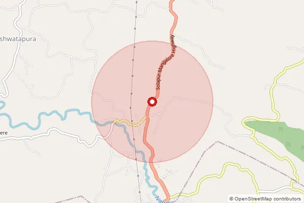 Map showing approximate area covered by Pincode 574225 — Mijar S.O, Dakshina Kannada