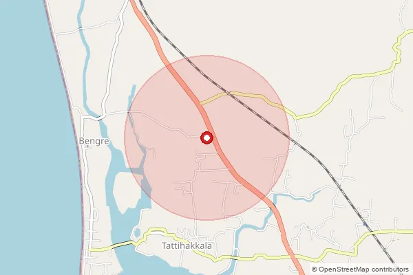 Map showing approximate area covered by Pincode 581421 — Kaikini S.O, Uttara Kannada