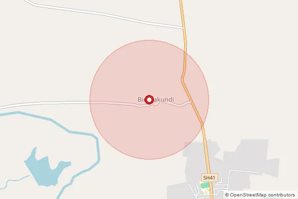 Map showing approximate area covered by Pincode 586212 — Muddebihal Fort Ndbo, Vijayapura