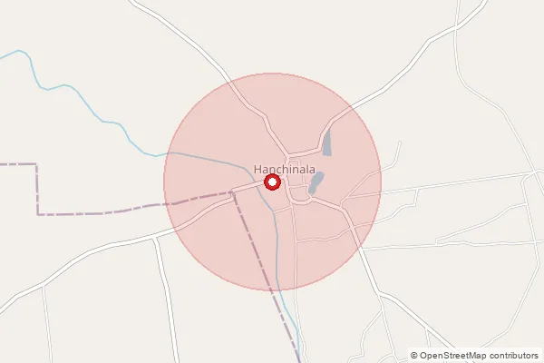 Map showing approximate area covered by Pincode 591110 — Chulaki B.O, Belagavi