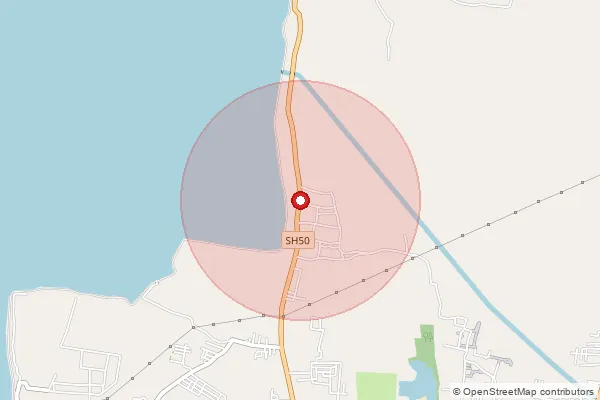 Map showing approximate area covered by Pincode 602023 — Sandarayanpalayam B.O, Thiruvallur