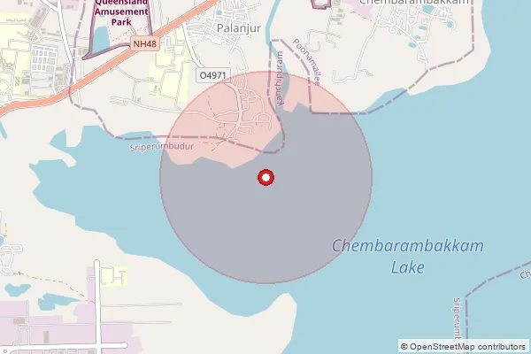 Map showing approximate area covered by Pincode 603209 — Maraimalai Nagar So, Chengalpattu