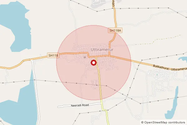 Map showing approximate area covered by Pincode 603314 — Malaivaiyavur So, Chengalpattu