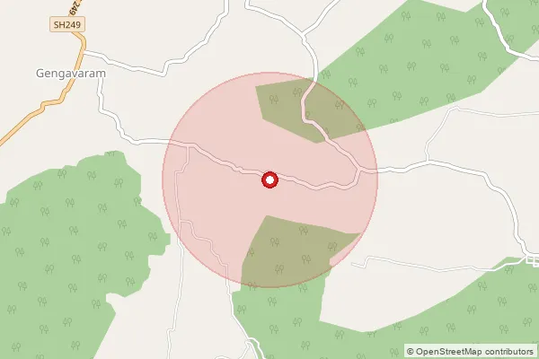 Map showing approximate area covered by Pincode 604151 — Kalleri Bo, Villupuram