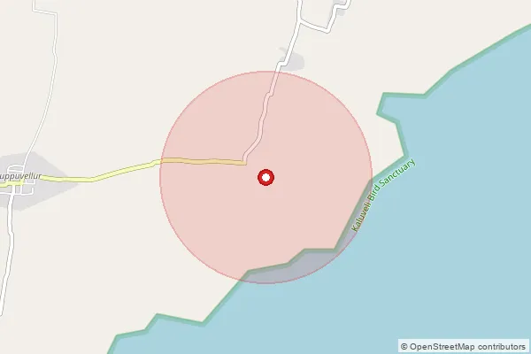 Map showing approximate area covered by Pincode 604154 — Olagapuram Bo, Villupuram