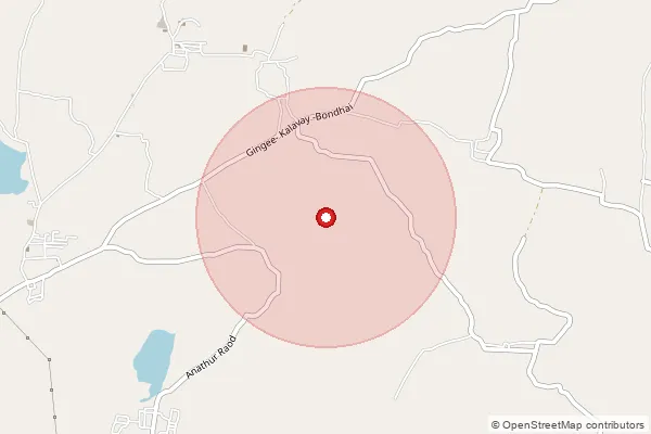 Map showing approximate area covered by Pincode 604202 — Melacheri Bo, Villupuram