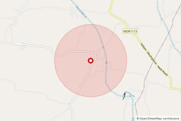 Map showing approximate area covered by Pincode 604306 — Thenputhur Bo, Villupuram