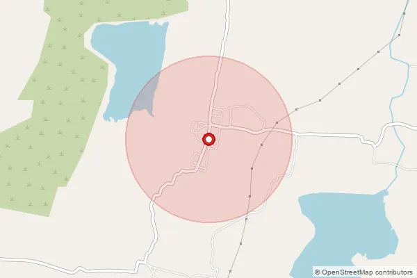 Map showing approximate area covered by Pincode 604411 — Ponnur S.O, Tiruvannamalai