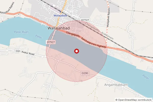 Map showing approximate area covered by Pincode 604504 — Anmarudai Bo, Tiruvannamalai