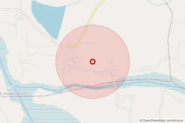 Map showing approximate area covered by Pincode 605755 — Ayandur B.O, Villupuram