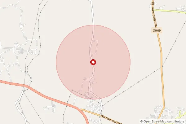 Map showing approximate area covered by Pincode 606107 — Pu Killanur B.O, Kallakurichi