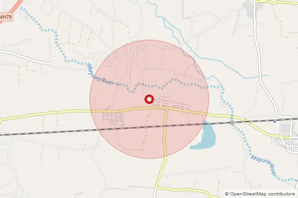 Map showing approximate area covered by Pincode 606201 — Pethanur B.O, Kallakurichi