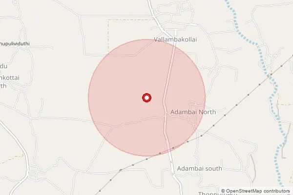 Map showing approximate area covered by Pincode 606802 — Periyakilambadi Bo, Tiruvannamalai