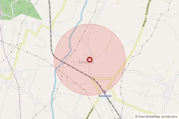 Map showing approximate area covered by Pincode 606804 — Tandarai So, Tiruvannamalai