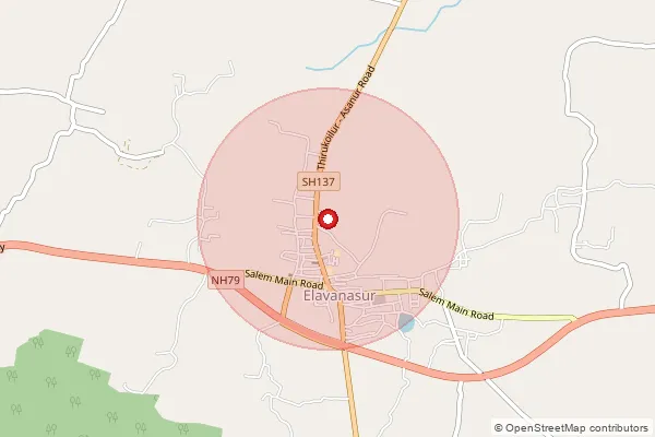 Map showing approximate area covered by Pincode 607202 — Pugaipatti B.O, Kallakurichi