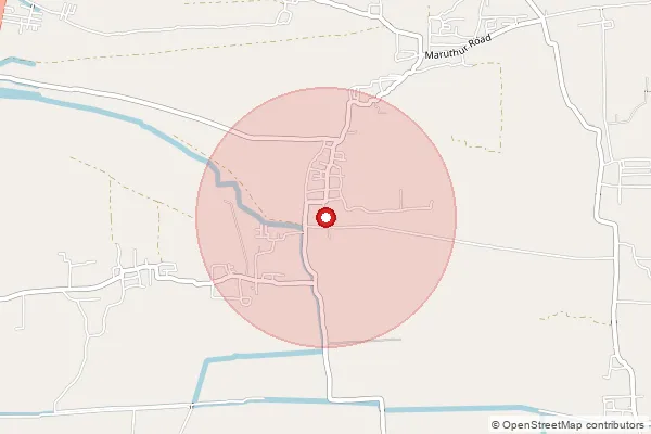 Map showing approximate area covered by Pincode 608704 — Ambapuram B.O, Cuddalore