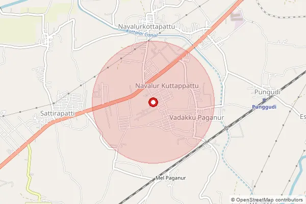 Map showing approximate area covered by Pincode 620027 — Tamilnadu National Law University S.O, Tiruchirappalli