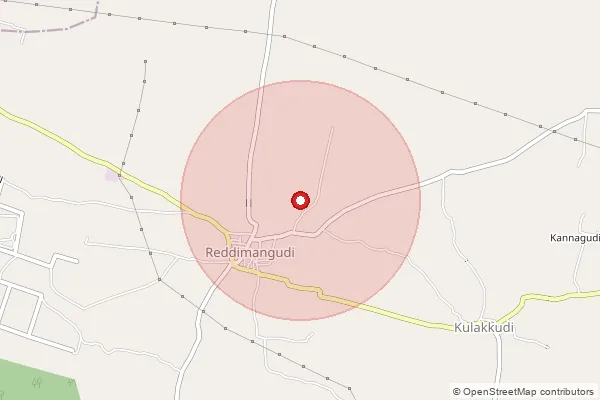 Map showing approximate area covered by Pincode 621105 — Irungalur S.O, Tiruchirappalli