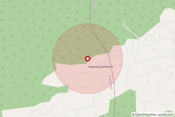 Map showing approximate area covered by Pincode 621110 — Periyammapalayam B.O, Perambalur