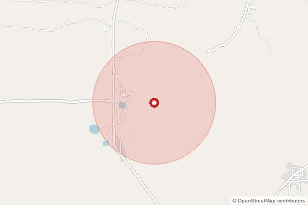 Map showing approximate area covered by Pincode 623115 — Pammanendal Bo, Ramanathapuram