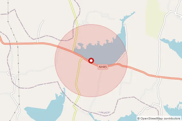 Map showing approximate area covered by Pincode 623402 — Sevvaipettai Bo, Ramanathapuram